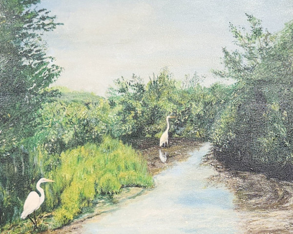Distant Egrets by Myra Winters, Image 1.