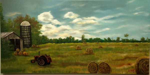 Hay Field in the Country by Anne Matt