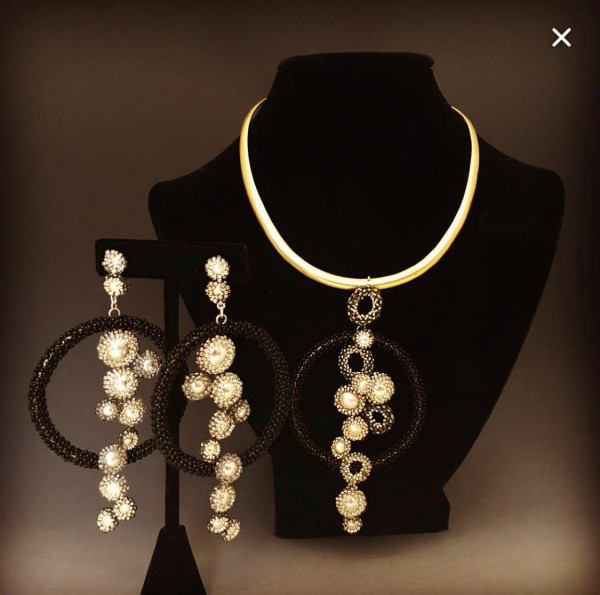 Silver & Seed Bead Medley I by Letitia Hill