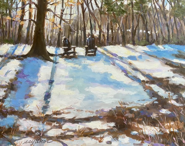 Beech Chairs in the Snow II