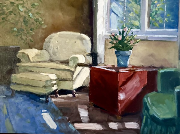 Interior with Red Chest (after Colley Whisson) by Sallie Sydnor