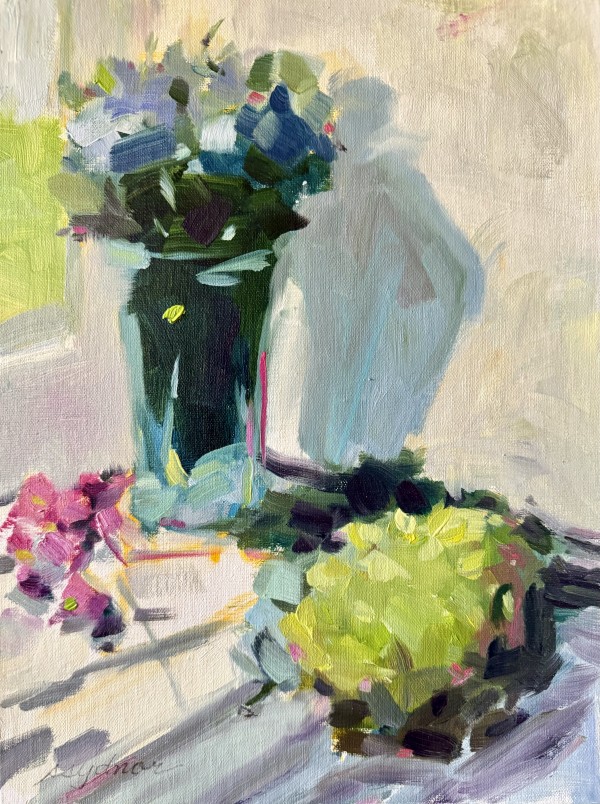 Green Hydrangea (after Amy Brnger) by Sallie Sydnor