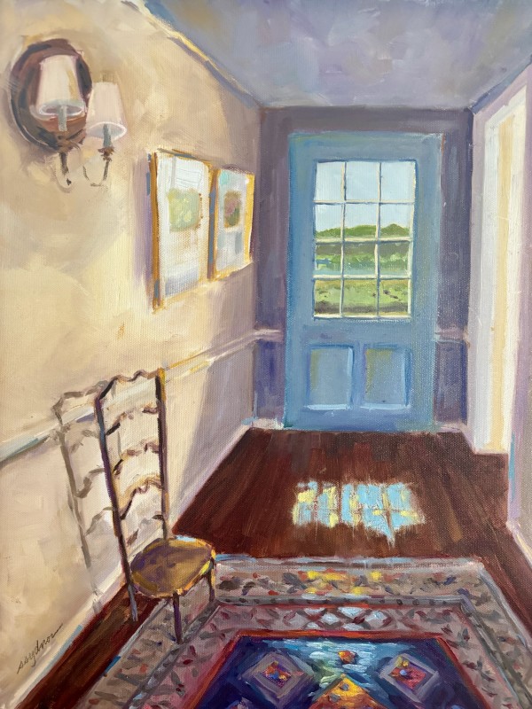 Hallway with French Chair by Sallie Sydnor