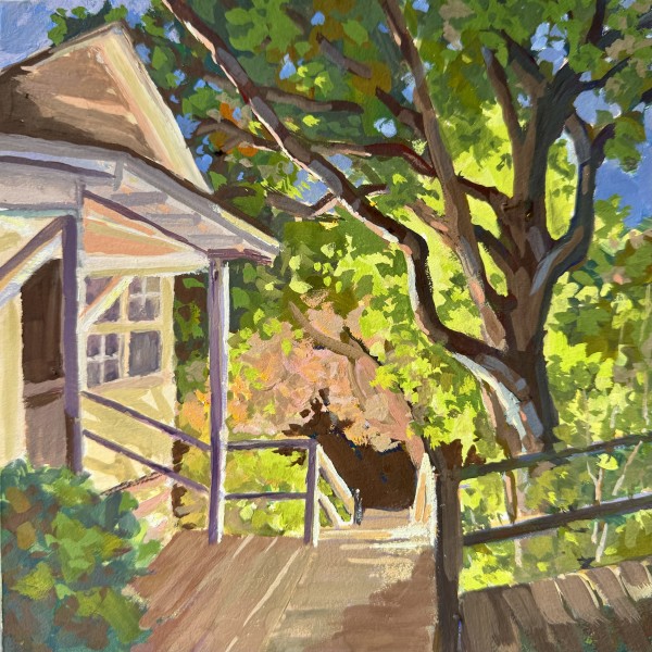 Beach Cottage in the Evening by Sallie Sydnor
