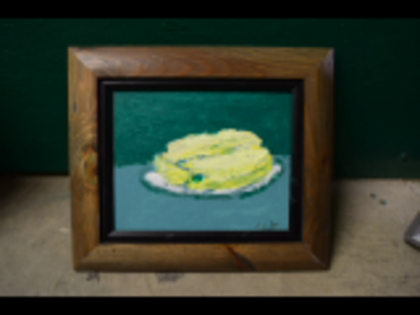 (yellow food on white plate) by Jack McLarty