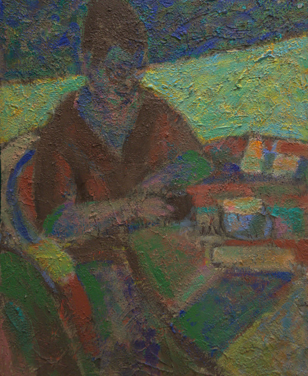 B. Reading with Coffee Cup by Jack McLarty