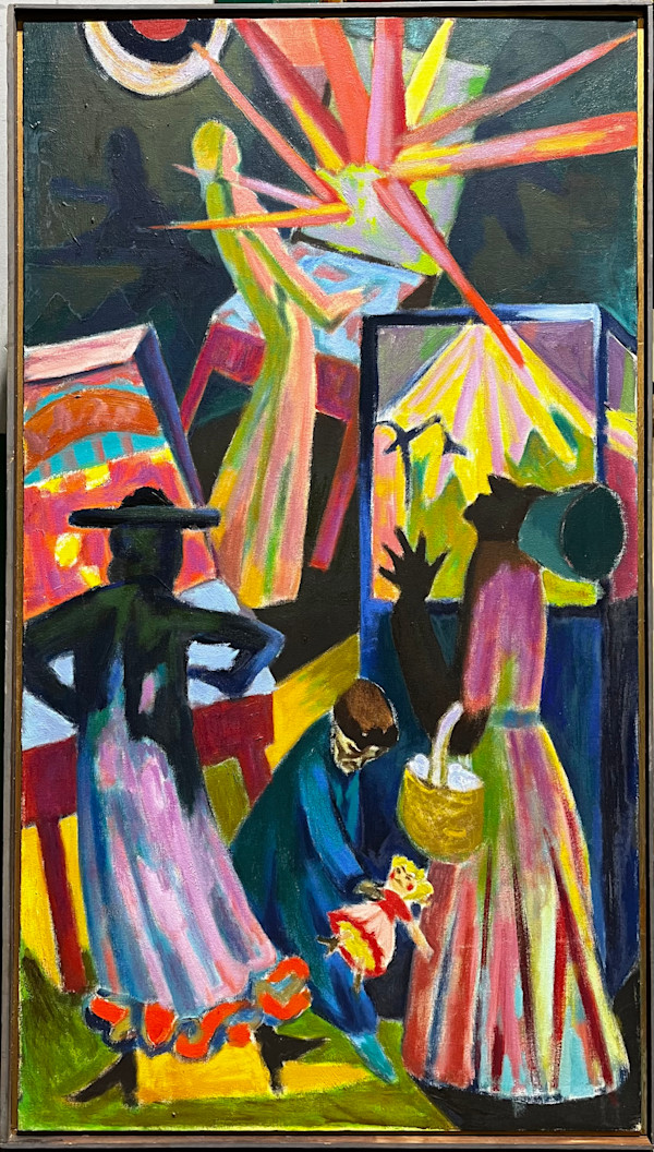 Night Scene with Pinballs by Jack McLarty