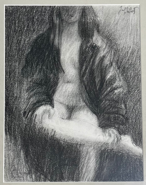 (nude in robe) by Jack McLarty