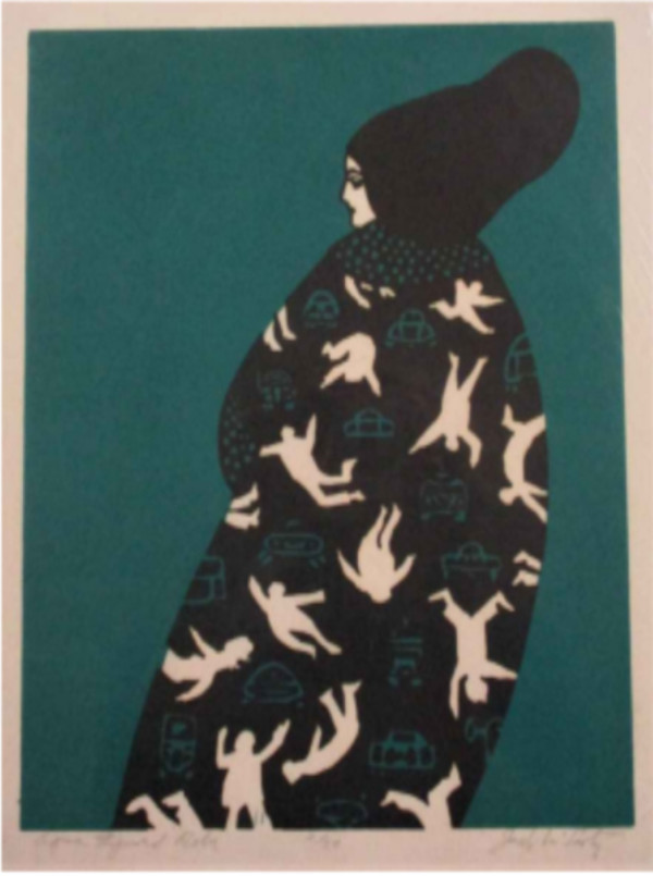 Aqua Figured Robe 2/50 by Jack McLarty