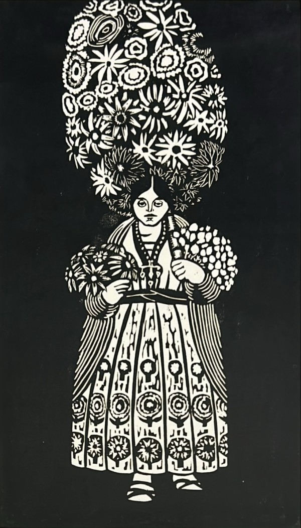 Paper Flower Vendor (5/40) by Jack McLarty