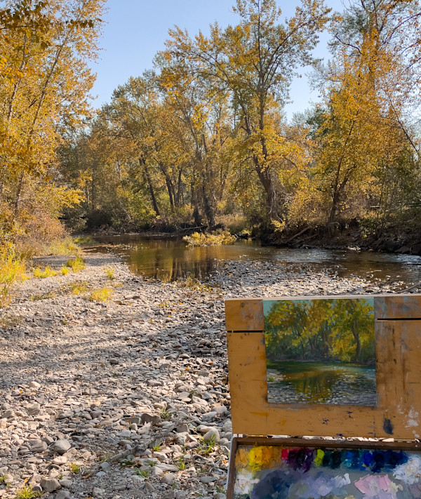 Autumn on Lolo Creek by Becky Smith-Dobbins