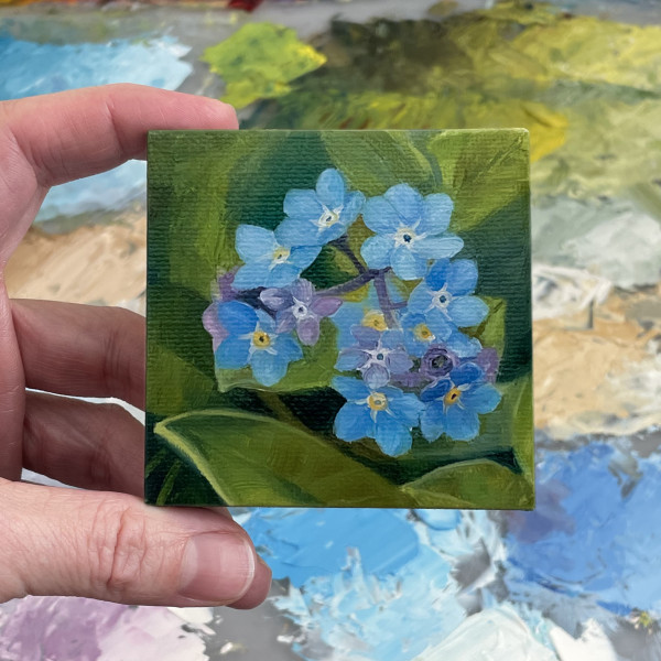 Kay Dee's Forget-me-nots by Becky Smith-Dobbins