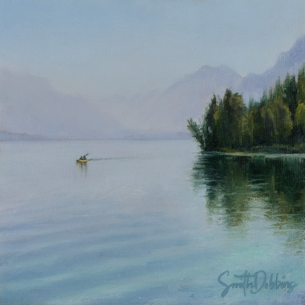 Stillness On Lake McDonald by Becky Smith-Dobbins