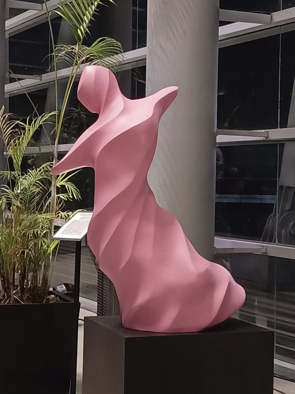 MD VIII - Falling With Grace (Large pink) by Claire Becker