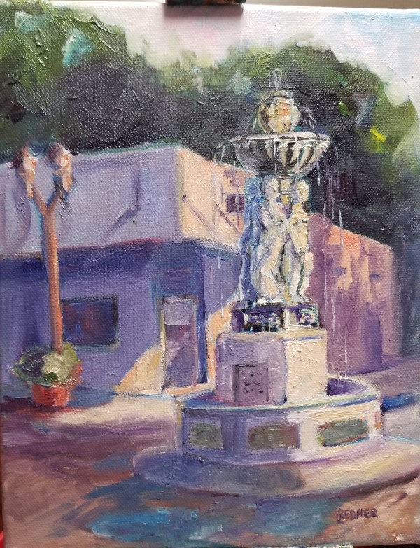Fountain In the Morning by Lynette Redner
