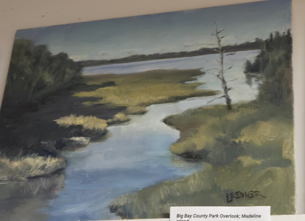 Madeline Island Big Bay Overlook : Plein Air by Lynette Redner