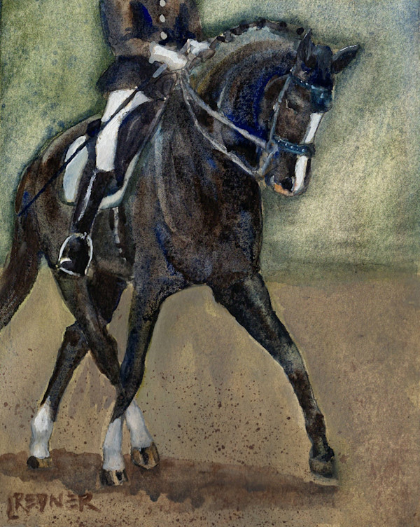 Parade of Horses :7 Dancing Horse Print framed by Lynette Redner