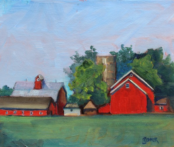 Farm on the Bend of the Road by Lynette Redner