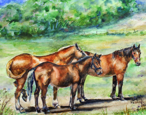 Summer Day in the Pasture by Lynette Redner