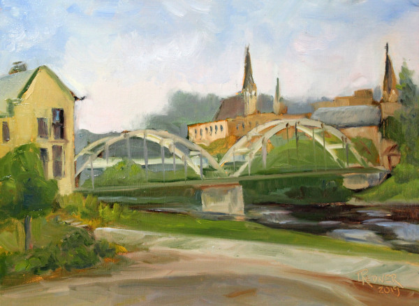 Bridge over the River by Lynette Redner