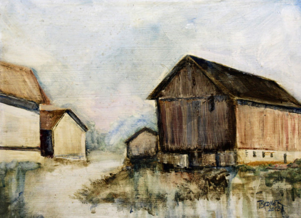 Barns Of Long Ago by Lynette Redner