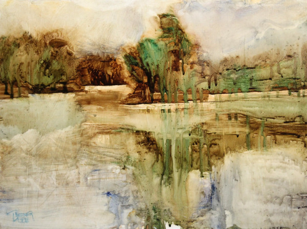 The La Crosse Back Waters Abstract by Lynette Redner