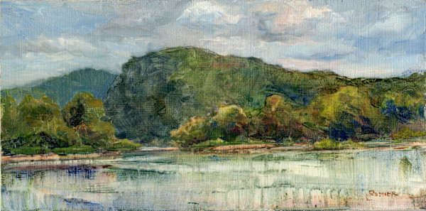 Later Afternoon on the River by Lynette Redner
