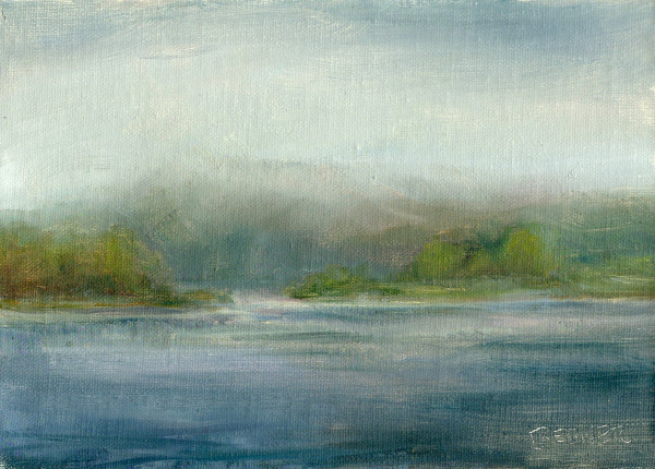 Morning Mist on the River by Lynette Redner