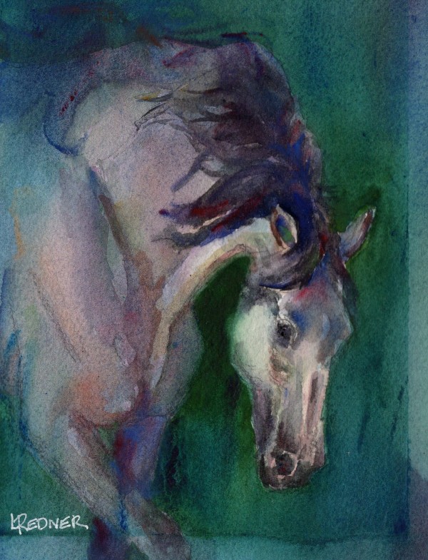 Parade of Horses:  The Grey by Lynette Redner