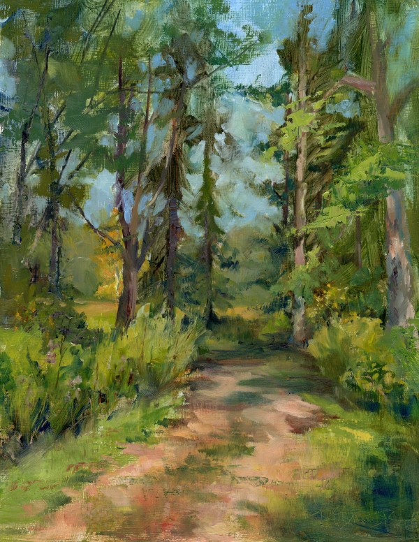 The Road to the Meadow: Plein Air Study by Lynette Redner