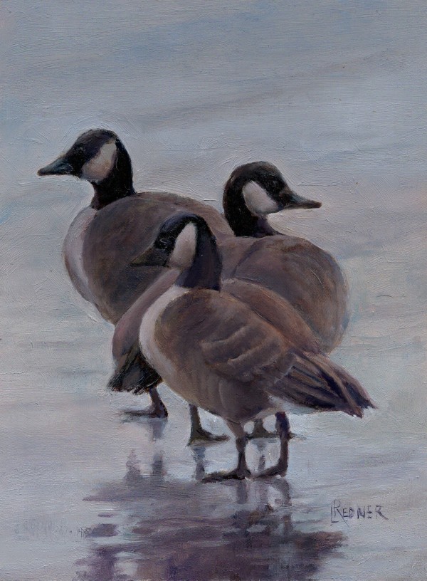 Three Geese on The Ice #1