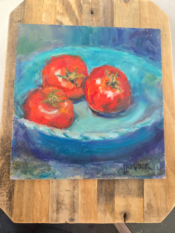 Tomatoes in a Bowl by Lynette Redner