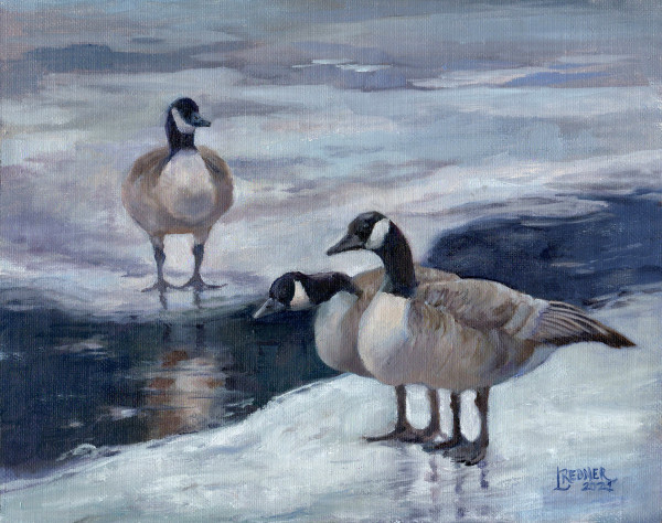 Two Geese and a Third by Lynette Redner