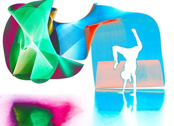 Run, Throw, Glide, Roll, Breathe: Our Kinesthetic Dynamics #8355 (Handstand) by Lori Hepner