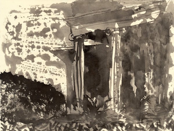 Landscape Sketch, Milledge Avenue II (Athens, Georgia) by Vivian Liddell