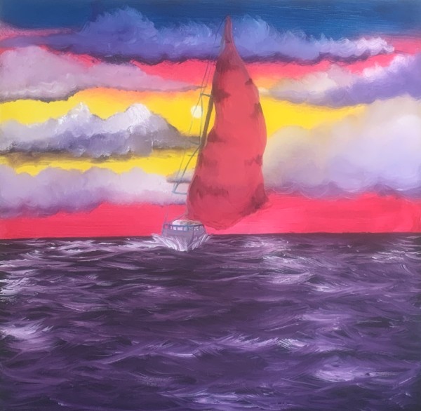 Sunset sailing by Christopher Hoppe