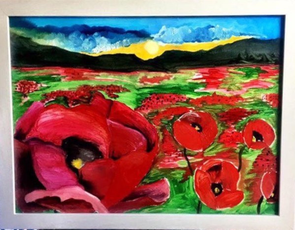 Red Field of Poppy’s by Christopher Hoppe