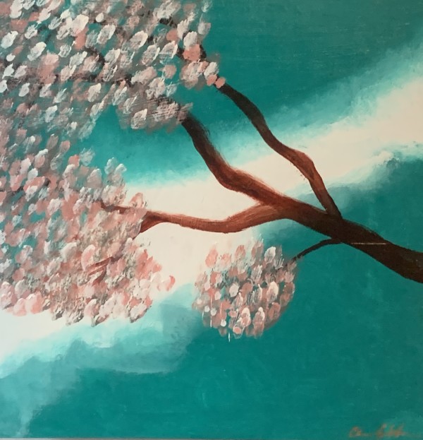 Teal Cherry blossoms
