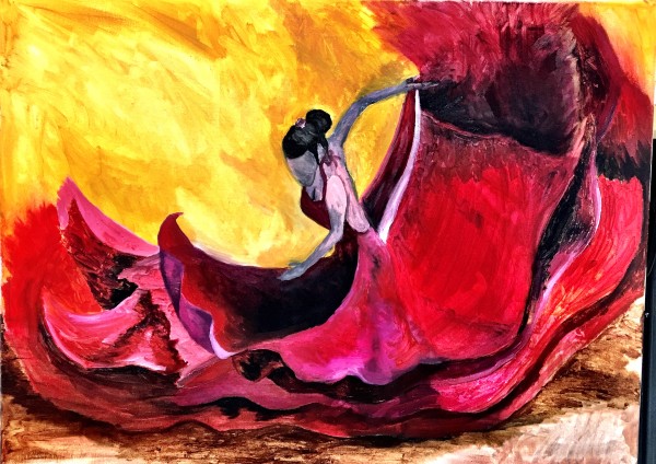 Flamenco of the Rose- SOLD by Christopher Hoppe