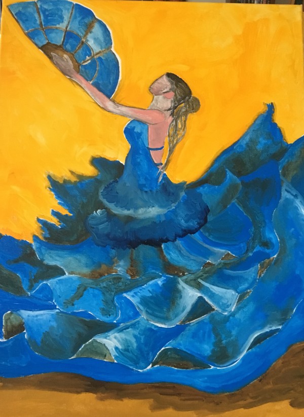 Blue Fan Flamenco by Christopher John Hoppe