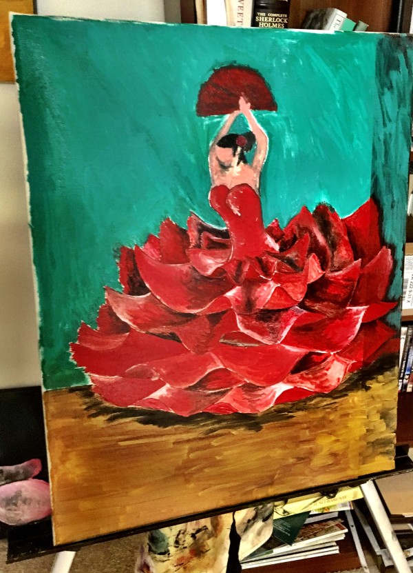Red Fan Flamenco by Christopher John Hoppe
