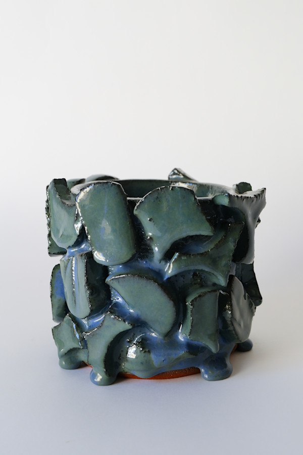 Blue/Green Shapes Vessel by BEN MEDANSKY