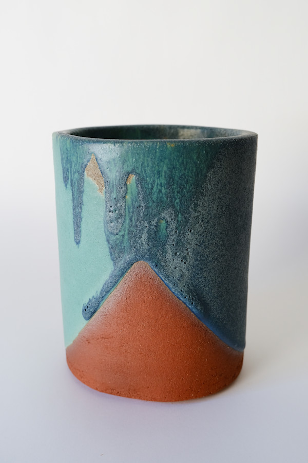 Blue/Green Intersecting Vessel by BEN MEDANSKY