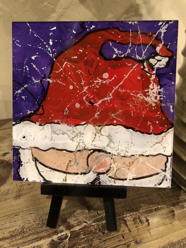Big Santa Purple by Janetta Smith