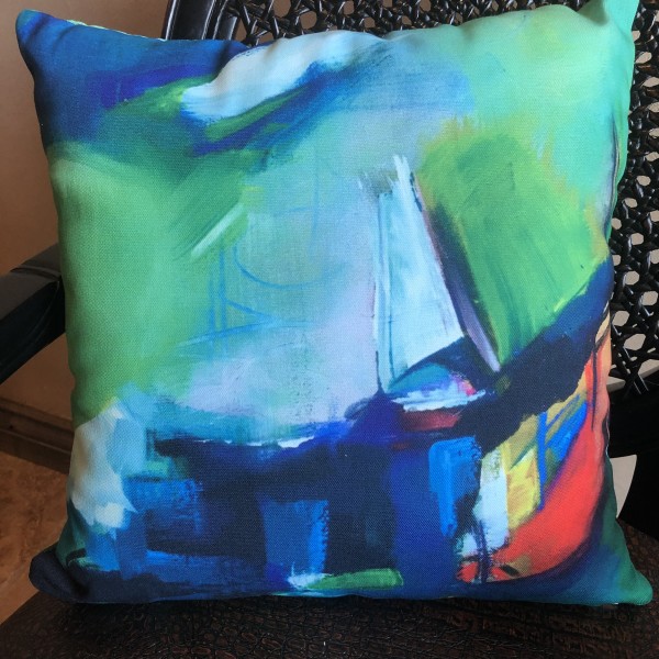 Adrift Indoor Throw Pillow 16x16 by Janetta Smith