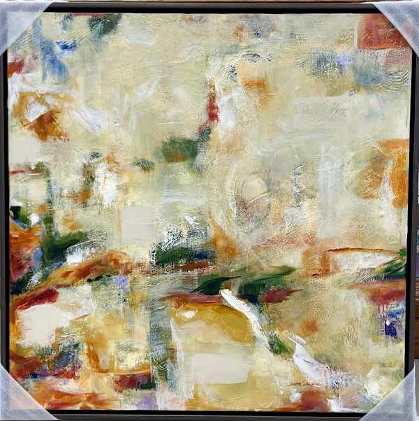 Abstracted by Fall 40x40 (Framed) by Janetta Smith