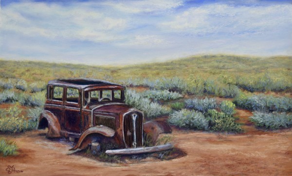 Stuck In Time, Rt 66 1932 Studebaker by Susan  Frances Johnson