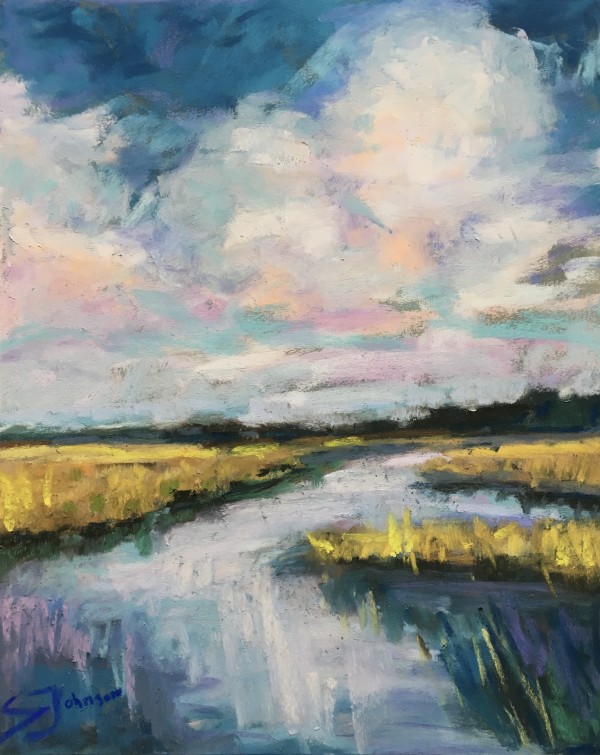 Clouds over the Marsh by Susan  Frances Johnson