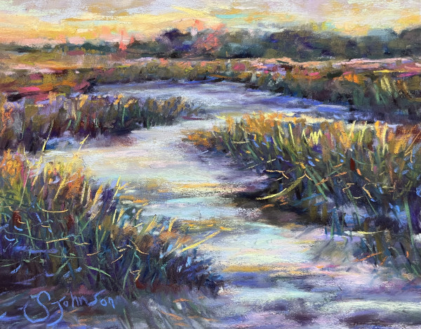Evening Marsh by Susan  Frances Johnson