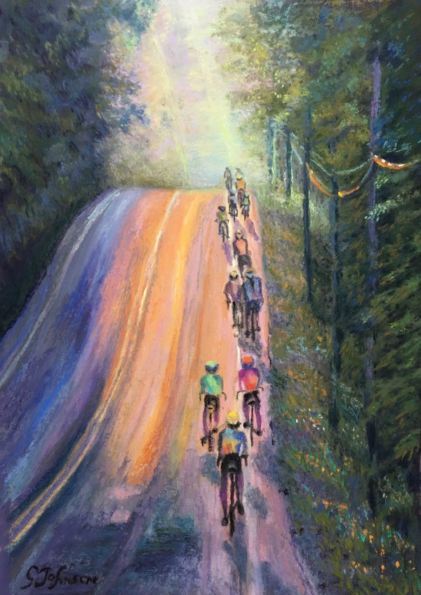 Morning Ride on the Blue Ridge Mtns by Susan  Frances Johnson